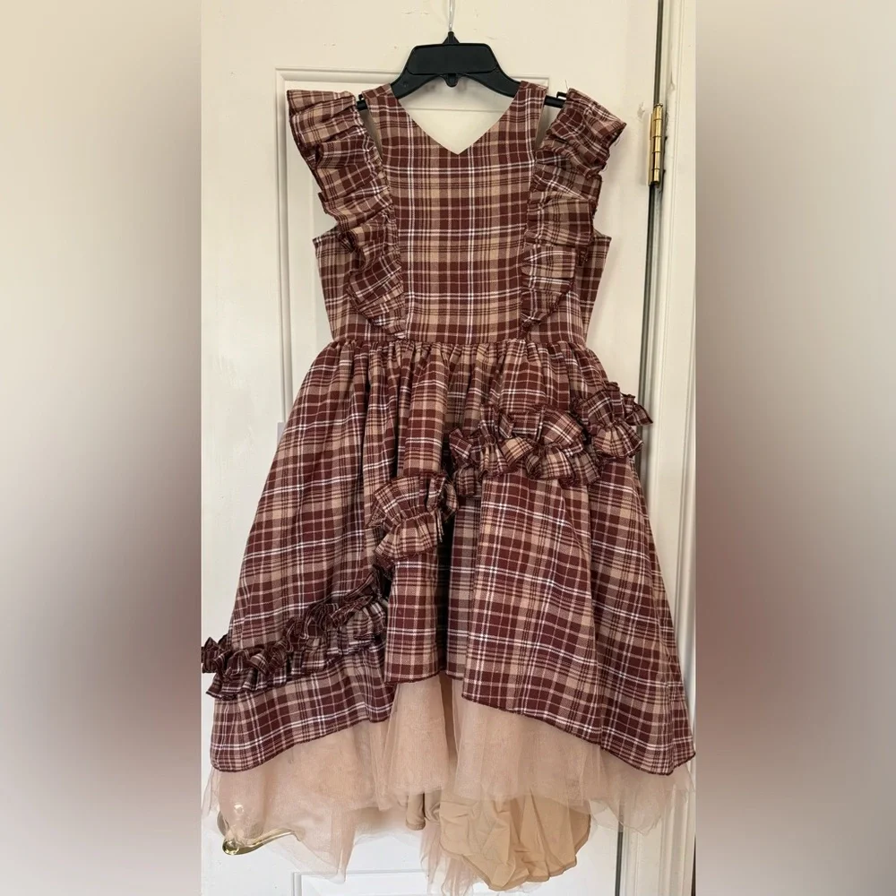 Joyfolie Reign Petticoat in Cinnamon Plaid